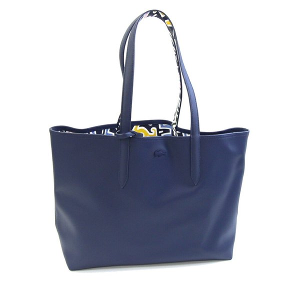 LACOSTE Navy Canvas tote - Picture 1 of 7